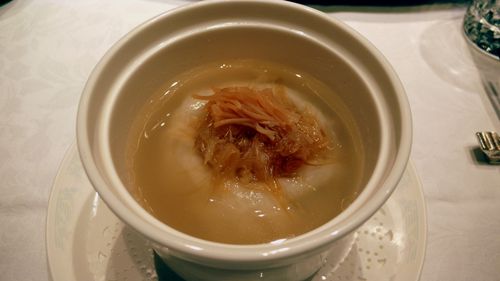 Traditional sharks' fin soup